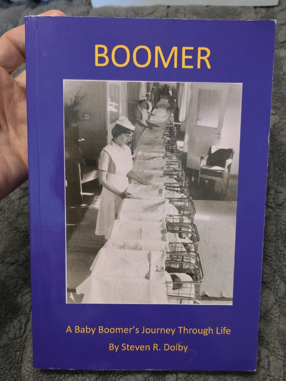 BOOMER Paperback Book - Purple Cover A Baby Boomet's Journey Through Life
